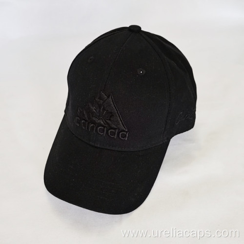 Structured embroidered golf cap